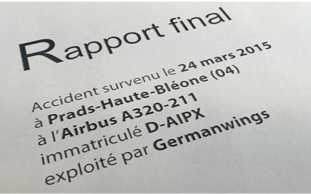 El BEA hace público el informe final de Germanwings